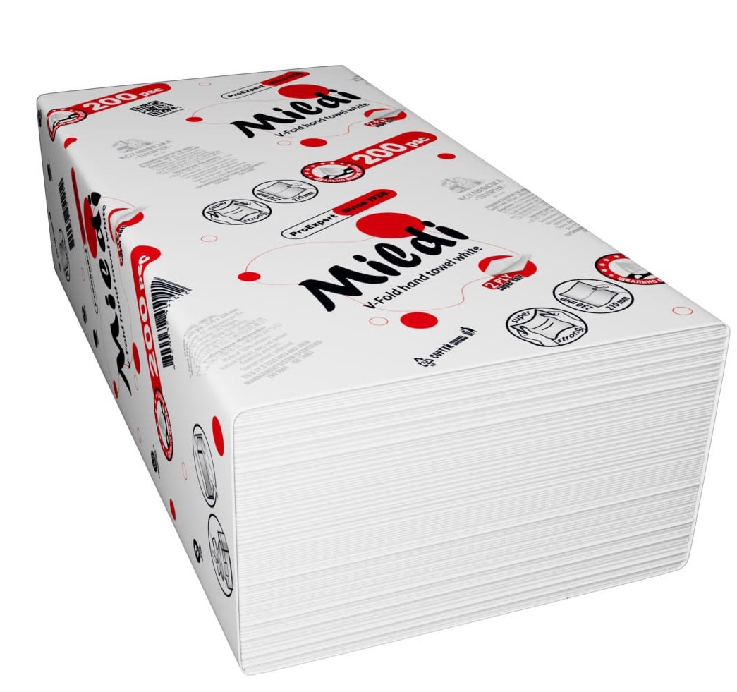 Рушники паперові Mildi Pro Expert (230*210мм) 200 ш.